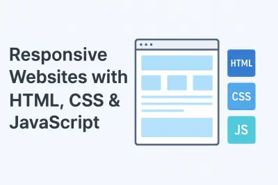 تصميم واجهات مواقع احترافية باستخدام HTML وCSS وJavaScript