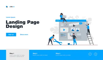 تصميم و تطوير صفحة هبوط مخصصة (Landing Page)