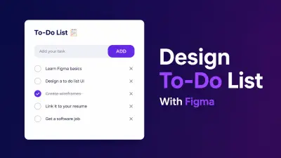 تصميم UI/UX لتطبيق إدارة المهام (To-Do List) باستخدام Figma