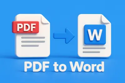 تحويل من PDF ل Word