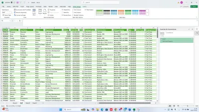 إنشاء وتنسيق ملفات Excel لبيانات الشركات بشكل احترافي.