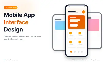 سأصمم لك واجهات تطبيق موبايل احترافية على Figma بتجربة مستخدم سلسة وجذابة