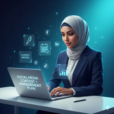 إدارة وكتابة محتوى احترافي لحسابات السوشيال ميديا (Content + Management)