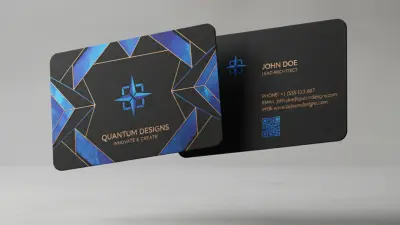 تصميم وجه واحد لبطاقة العمل بأسلوب عصري ومميز