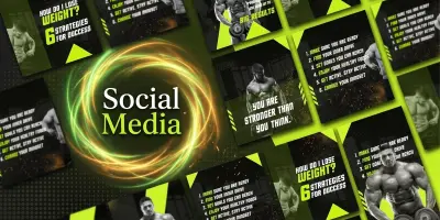 تصميم بوستات سوشيال ميديا احترافية لفيسبوك وانستجرام