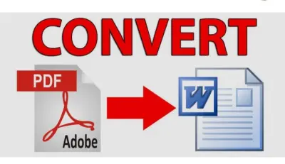 تحويل ملف pdf ألي word