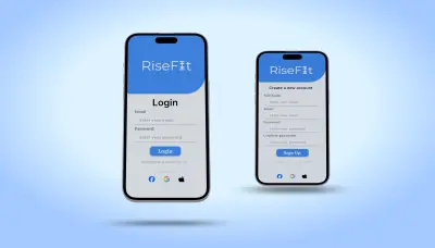 تصميم شاشتين احترافيتين لتطبيق أو موقع UX/UI