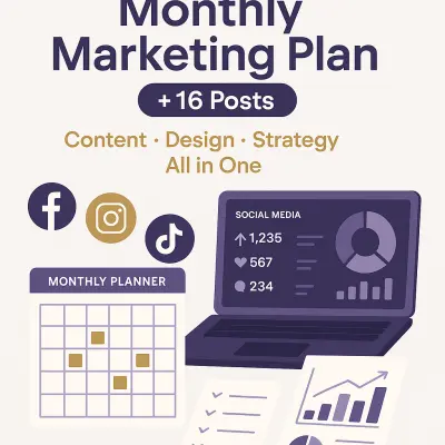 إعداد خطة تسويق متكاملة لمدة شهر | Monthly Marketing Plan