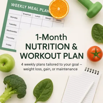 إعداد خطة تغذية مكتوبة لمدة شهر (نظام غذائي + رياضي)
