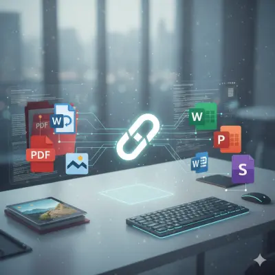تحويل الملفات : من PDF وصور إلى Word, Excel, PowerPoint وعروض تقديمية احترافية