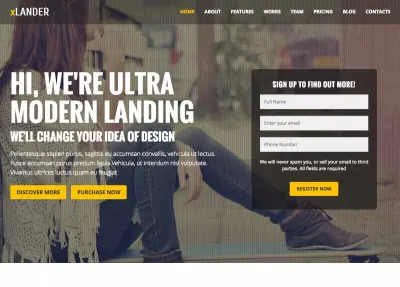 تصميم Landing Page احترافية ومتجاوبة لجميع الأجهزة.