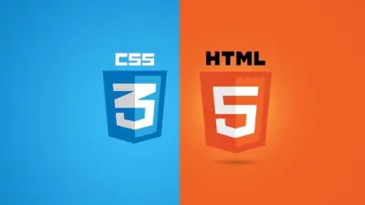 تصميم موقع إلكتروني بسيط بتصميم عصري باستخدام HTML, CSS