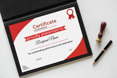 تصميم شهادة تقدير واحده بطريقة احترافيه Certificate مقابل 5 دولار فقط