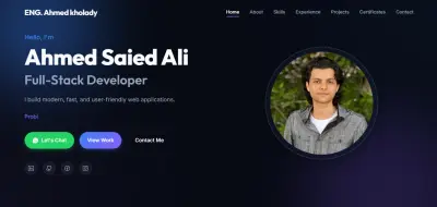 إنشاء موقع شخصي احترافي يعرض مهاراتك وأعمالك باحتراف