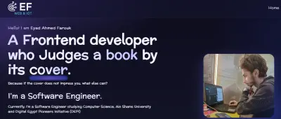 إنشاء موقع شخصى تعريفى Portfolio
