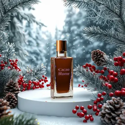 تصميم إعلان احترافي لعطر Cacao Bloom للنساء