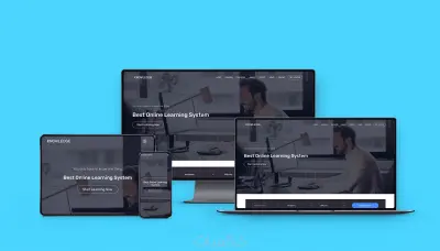 تصميم موقع ويب متجاوب بـ HTML, CSS, Bootstrap, JS و Tailwind