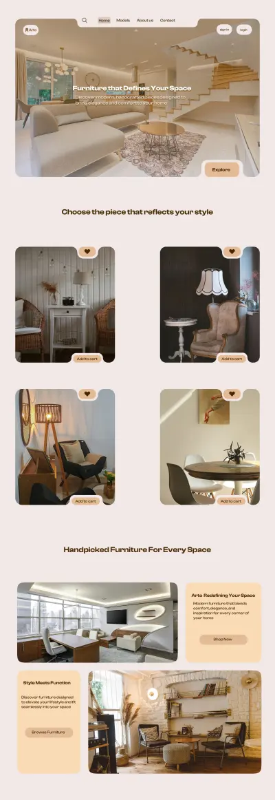 تصميم عدة شاشات لموقع او تطبيق بواجهة جذابة وسهلة الاستخدام