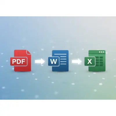 تحويل ملفات PDF إلى Word أو Excel بتنسيق احترافي او العكس
