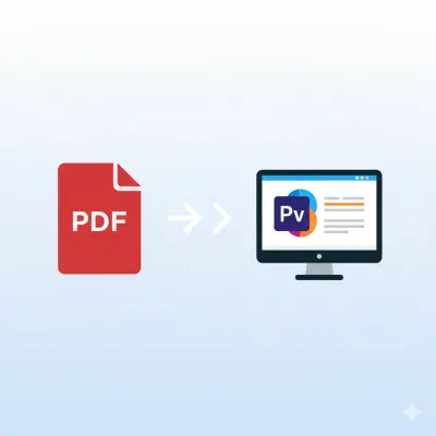 تحويل ملفات PDF إلى عرض تقديمي PowerPoint جذاب او العكس