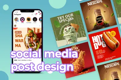 تصميم سوشيال ميديا (أطعمة ومشروبات)