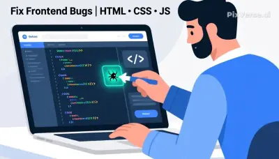 إصلاح وتعديل مشاكل واجهة موقعك (HTML, CSS, JavaScript) باحتر