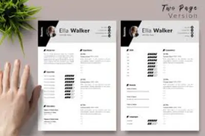 تصميم سيرة ذاتية CV بشكل احترافي وجذاب متوافقه مع نظام ATS