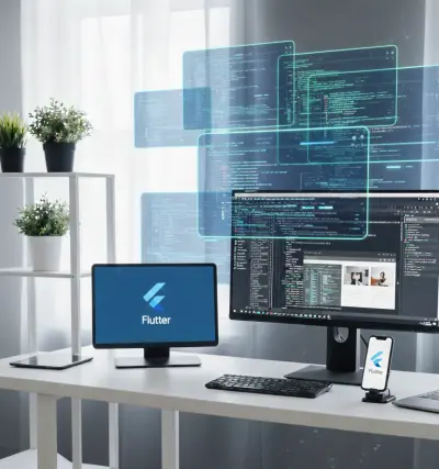تطوير تطبيق Flutter احترافي لجميع المنصات (Android – iOS – Web)