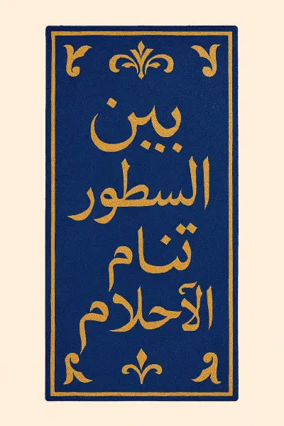 تصميم فاصلة كتاب مزخرفة بعبارات