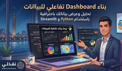 بناء Dashboard تفاعلي لعرض وتحليل البيانات باستخدام Python و Streamlit.