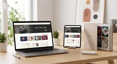 تصميم وبناء معرض أعمال (Portfolio) احترافي وشامل