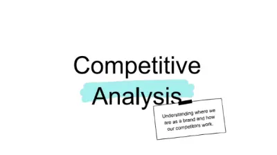 إعداد خطة تسويق رقمي احترافية ومخصصة لمشروعك ( تحليل SWOT + تحليل المنافسين)