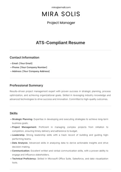 سأكتابة سيرة ذاتية من صفحة واحدة بشكل احترافي و مطابق لمعايير ATS