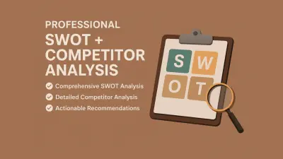 تحليلات (SWOT + منافسين) بصيغة احترافية لبداية قوية وواضحة لمشروعك