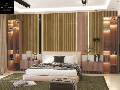 تصميم 3D + مخططات هندسية كاملة + استشارة +موودبورد بـ 75 دولار للغرفة مهما كانت المساحة