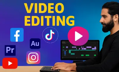 مونتاج فديوهات ريلز و يوتيوب