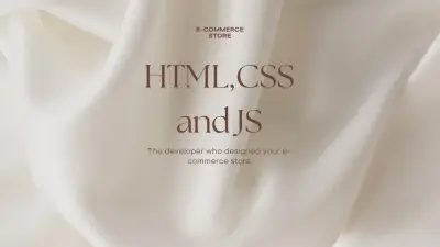 صمم متجرك اللكتروني بستخدام html css js