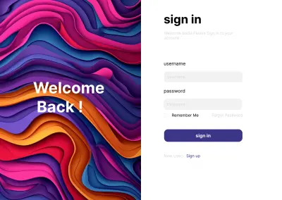 إنشاء صفحة ويب لتسجيل الدخول وإرسال الرسائل بواجهة عصرية