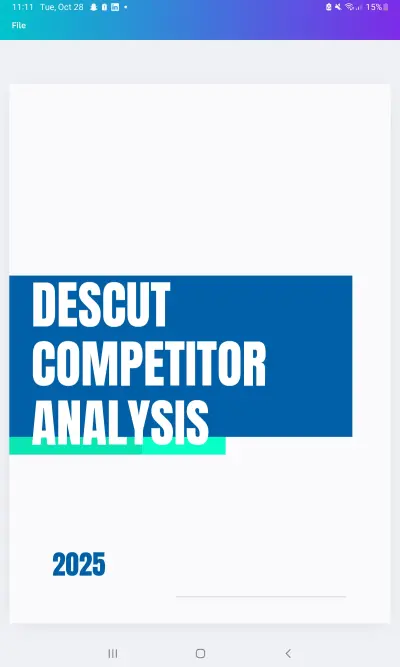 سأقدّم تحليلًا شاملًا للمنافسين في مجالك يوضح نقاط القوة والضعف وفرص التميز في السوق بتقرير احترافي ومنظم.