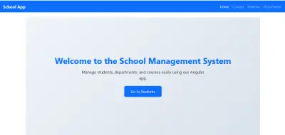 Angular Students Page Design – Responsive & Clean UI