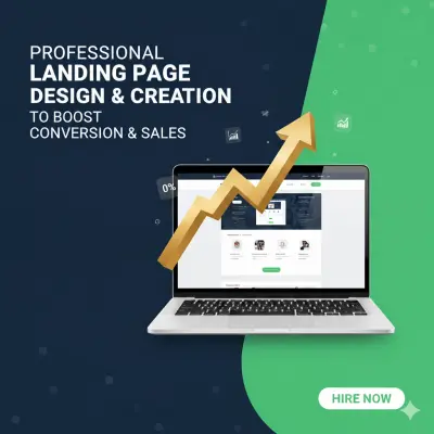 تصميم وإنشاء صفحات هبوط احترافية لزيادة معدل التحويل والمبيعات
