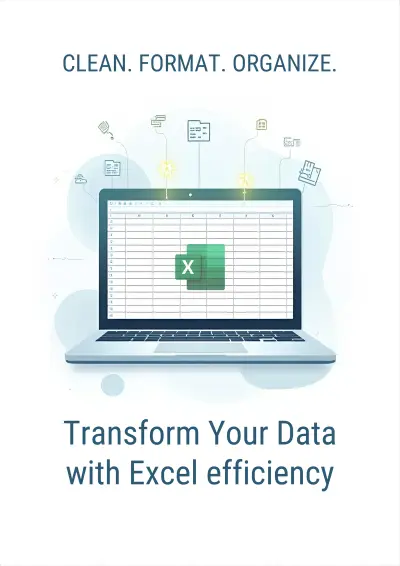 صورة العمل تنظيف وترتيب بياناتك في ملفات Excel