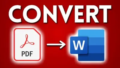 تحويل الملف من pdf إلي word بدقة وجودة عالية وتنسيق الملفات
