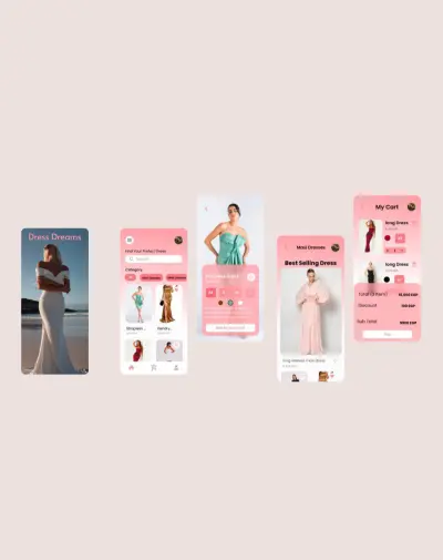 تطبيق لمتجر ملابس حريمي