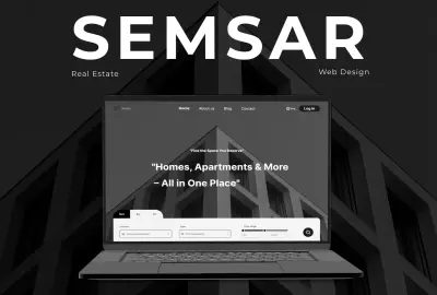 تصميم صفحة هبوط لموقع عقارات