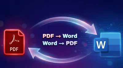 تحويل ملفات من Word الي PDF و العكس