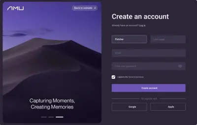 تصميم صفحة تسجيل حساب جديد(Sign Up Page)