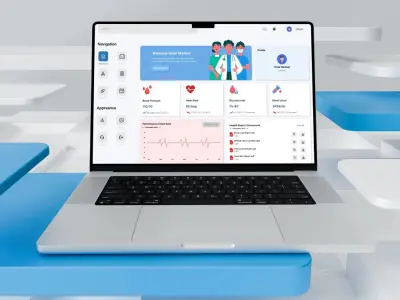 لوحة تحكم طبية احترافية