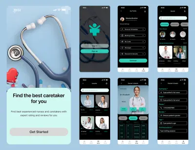 تصميم واجهات تطبيق خدمات طبية