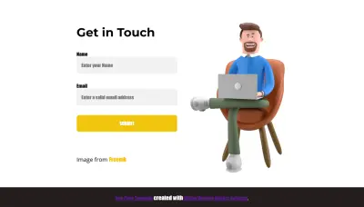 تصميم نموذج تواصل احترافي وجاهز لموقعك (Front-End فقط)